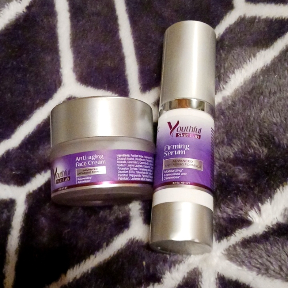 Anti-aging Face Cream Rejuvenating* & Firming Serum. From Youthful Skin Lab.